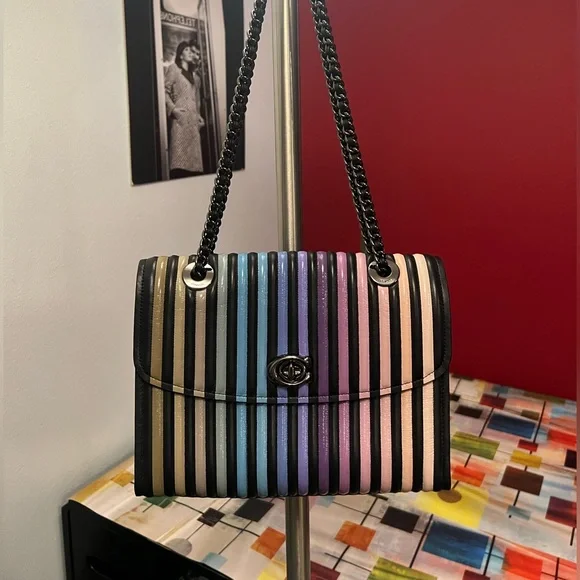 NWOT Coach  ▪︎ Limited Edition ▪︎ Rainbow Parker w Ombre Quilting ▪︎ Never Worn - Picture 3 of 16